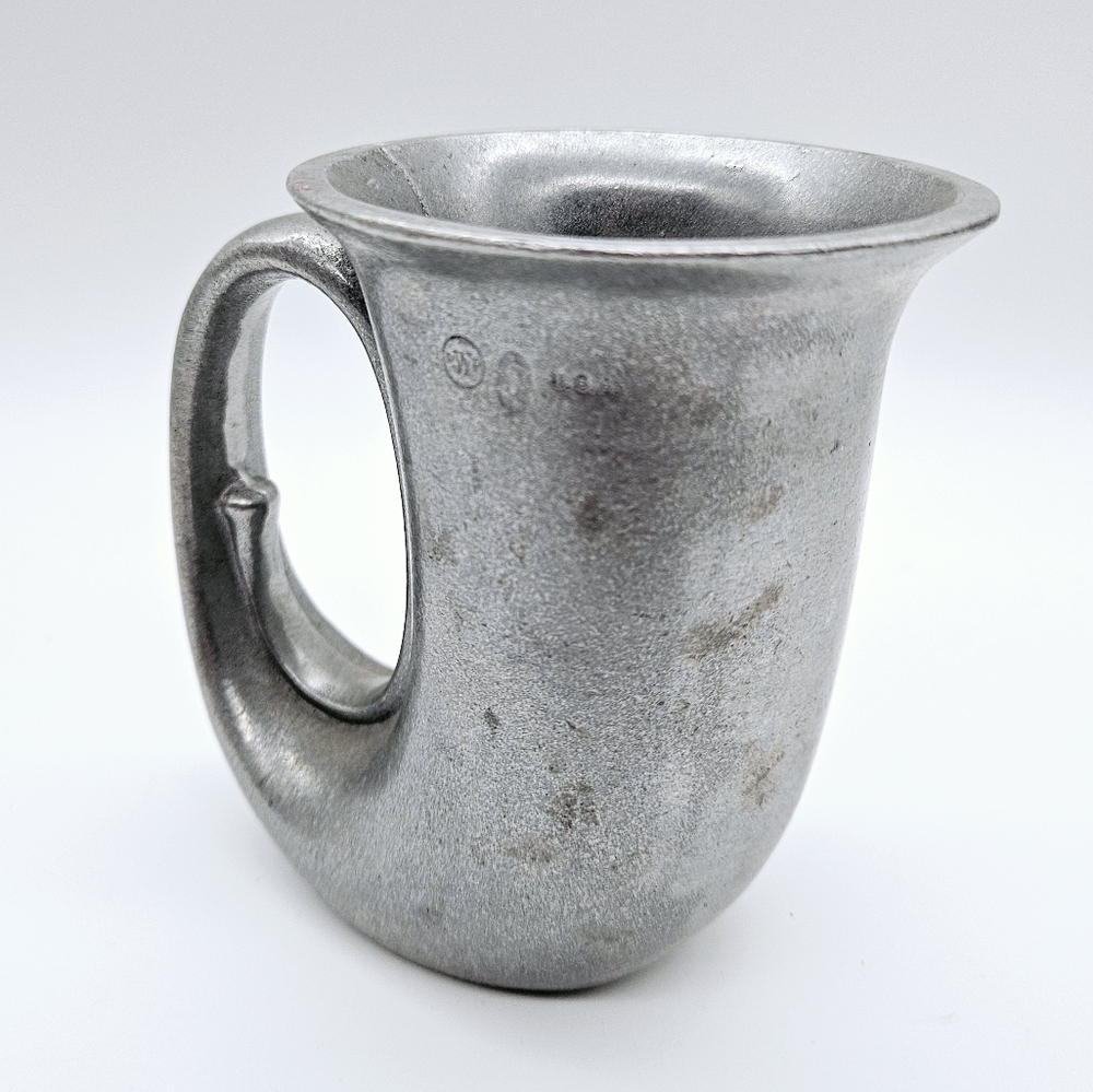 VINTAGE | RWP Wilton Armetale pewter french horn mug